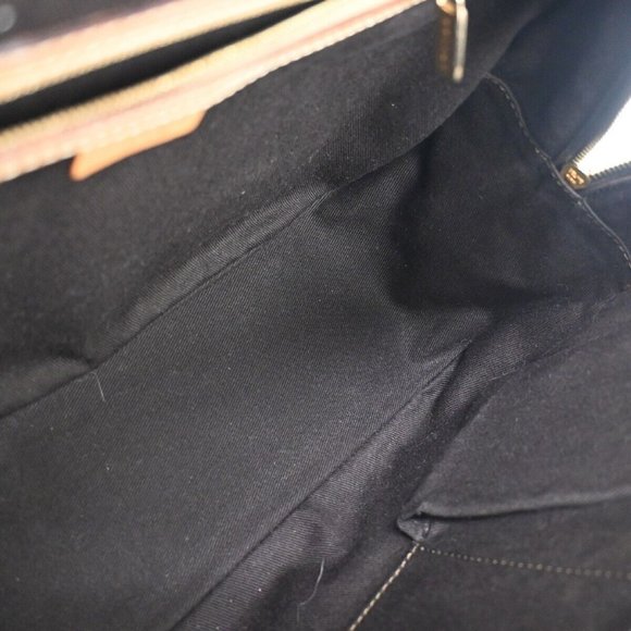 Auth CELINE Macadam Pattern Hand Bag PVC Leather Brown Gold Made In Italy - Picture 15 of 16